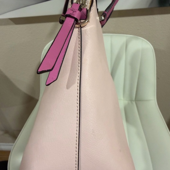 kate spade Pink Dome Satchel with Fuchsia Handles - Picture 7 of 13